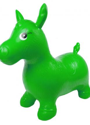Дитячий стрибун-конячка MS0737 гумовий (Зелений)