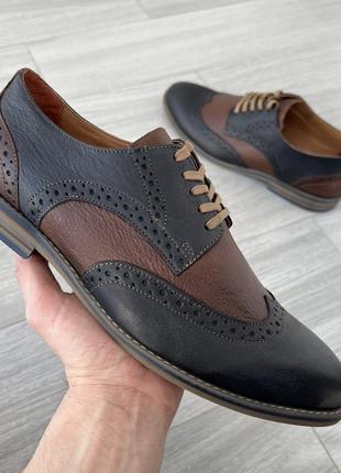 Кожаные туфли Covalli – выгляди модно! 41,45 размер