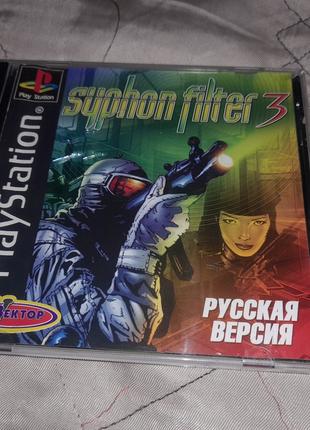 Игра Syphon Filter 3 Сайфон Фильтр PS1 Playstation 1 PS one диск