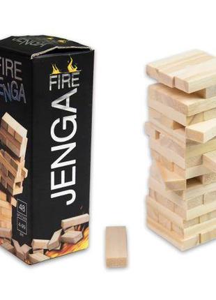 Настольная игра "Fire Jenga", мини (48 брусков)