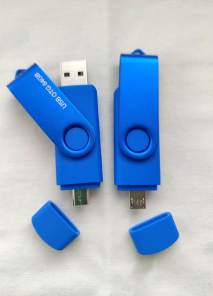 Флешка 2х сторонняя, USB/micro usb. 64Гб