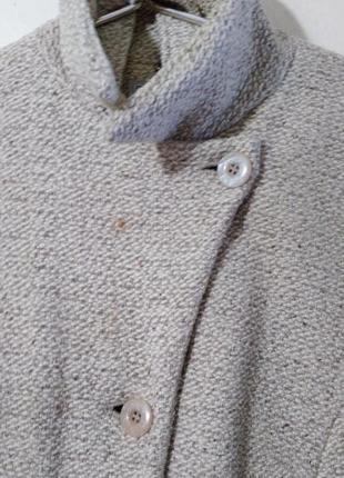 Женское демисезонное пальто бежевое элегантное 48 р