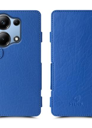 Чехол книжка Stenk Prime для Xiaomi Poco M6 Pro 4G Ярко-синий