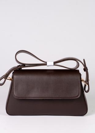 Жіноча сумка коричнева сумка трапеція коричневий клатч сумка баге