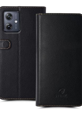 Чехол книжка Stenk Wallet для Motorola Moto G54 Черный