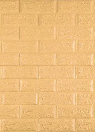 Самоклеющиеся 3d панели для стен под желто-песочный кирпич 700...