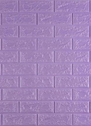 Самоклеючі 3d панелі для стін під світло-фіолетову цеглу 700x7...
