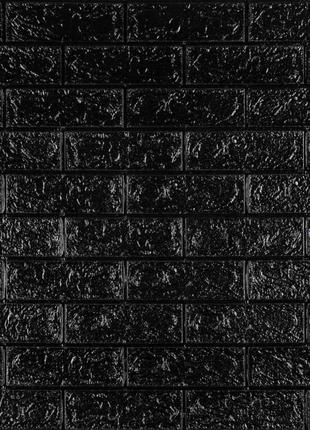 Самоклеющаяся 3D панель под черный кирпич 700x770x5мм SW-00000151