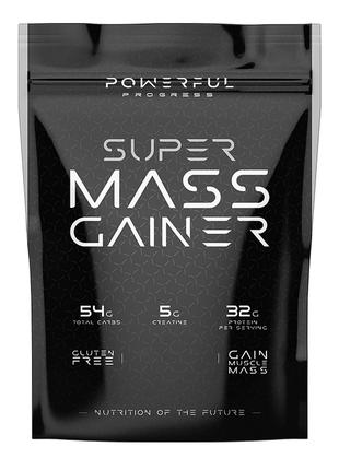 Гейнер Powerful Progress Super Mass Gainer, 4 кг Капучино