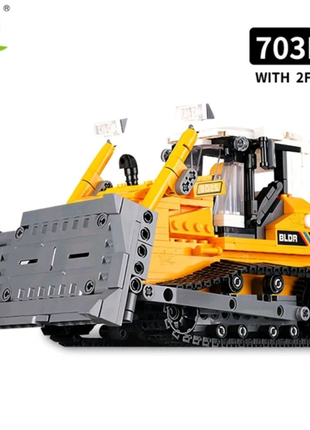 Конструктор бульдозер трактор 703шт детский Лего техника строител