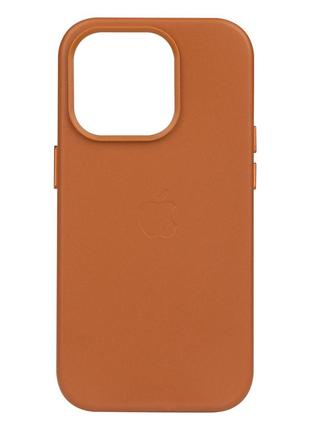 Чехол Leather Case Apple iPhone 14 Pro Saddle brown