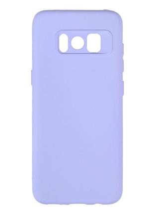 Чехол с рамкой камеры Silicone Cover A Samsung Galaxy S8 Lilac