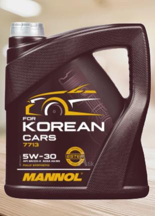 Масло моторное для Корейских авто MANNOL for Korean Cars 5W-30 4л