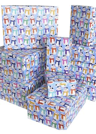 Подарункові святкові картонні коробки 14109169, комплект 10шт