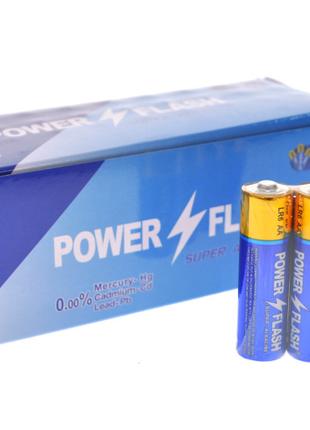 Батарейки Power Flash super Alkaline AA LR6 шрінка 40 шт.