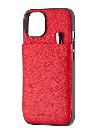 Чехол Jinduka Leather Pocket iPhone 14 Red