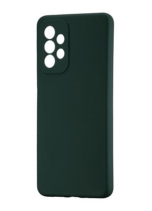 Чехол Silicone Case Samsung A73 5G (A736) Dark Green