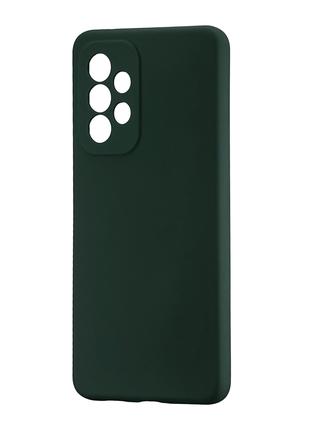 Чехол Silicone Case Samsung A53 5G (A536) Dark Green
