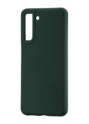 Чехол Silicone Case Samsung S21 FE (G990) Dark Green
