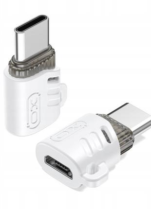 Адаптер XO NB256G Micro to Type-c adapter White