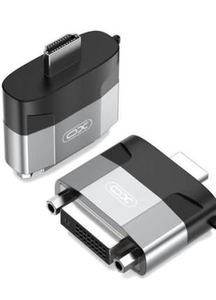 Адаптер XO GB013 HDMI to DVI female converter Metal