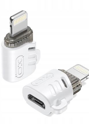 Адаптер XO NB256F Micro to Lightning adapter White