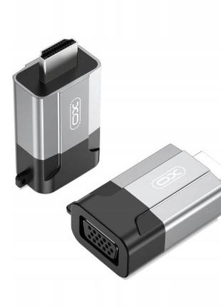 Адаптер XO GB014 HDMI to VGA female converter Metal