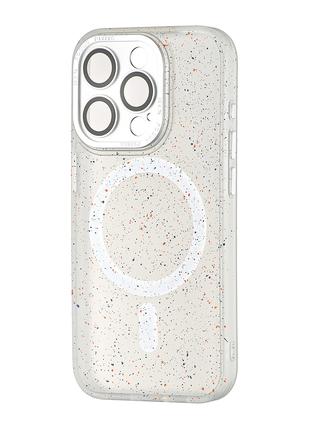 Чехол Splatter with MagSafe iPhone 15 Pro White