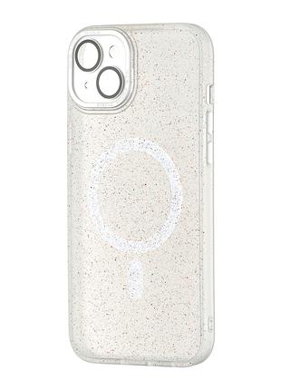 Чехол Splatter with MagSafe iPhone 15 Plus White