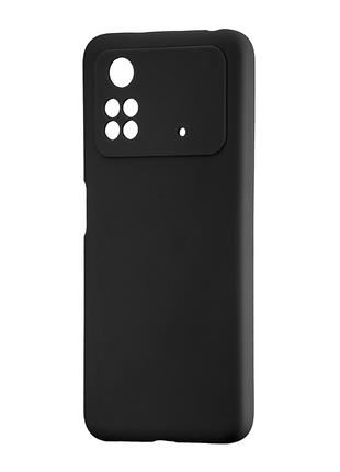 Чехол Silicone Case Xiaomi Poco M4 Pro 4G Black