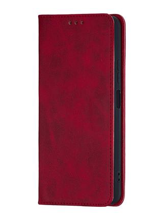 Чехол-книжка Premium Xiaomi Redmi Note 12 4G Dark Red