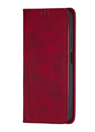 Чехол-книжка Premium Xiaomi Redmi Note 12 S 4G Dark Red