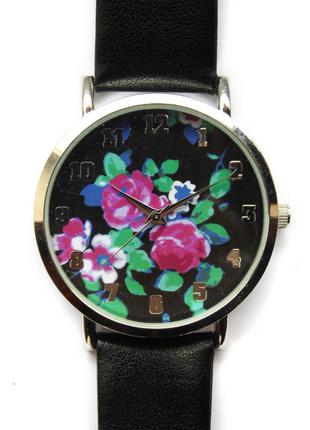 Accutime watch corp часы с цветочками из сша механизм japan sii