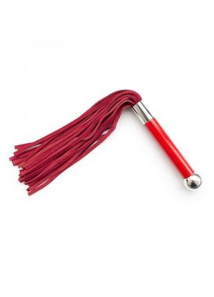 Флоггер DS Fetish Leather flogger suede red (анонимно)