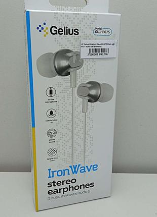 Наушники Bluetooth-гарнитура Б/У HF Gelius Ultra Iron Wave GU-...