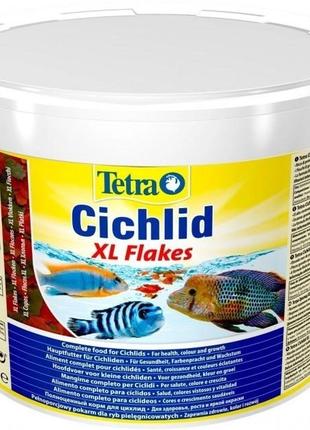 Корм Tetra Cichlid XL Flakes (хлопья) 10л/1,9кг