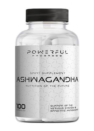 Натуральная добавка Powerful Progress Ashwagandha, 100 капсул