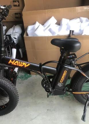 Электровелосипед Corso «HAWY» 20" рама стальная, двигатель 500...