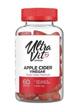Натуральная добавка VPLab UltraVit Apple Cider Vinegar, 60 желеек