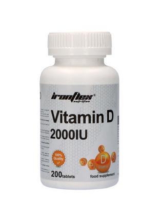 Витамины и минералы IronFlex Vitamin D3 2000, 200 таблеток