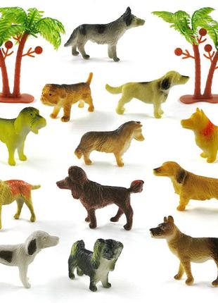 Игровой набор "Фигурки животных" T3014-84 в колбе (Собаки)