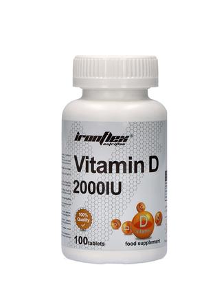 Витамины и минералы IronFlex Vitamin D3 2000, 100 таблеток