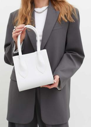 Жіноча сумка біла сумка сумочка через плече кросбоді