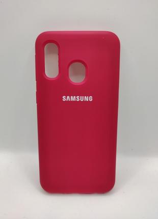 Чохол Samsung A40/ A405F silicon cover червона