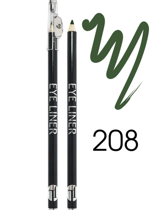 Косметичний олівець для очей з точилкою, JL EYE LINER, № 208, GRA