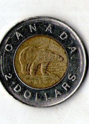 Канада › Королева Елизавета II 2 долара 1996 рік №1603