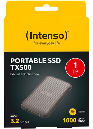 Intenso TX500 1TB External Brown SSD накопичувач НОВИЙ!!!