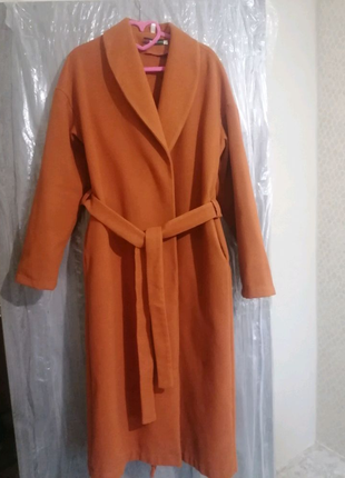 Женское терракотовое пальто