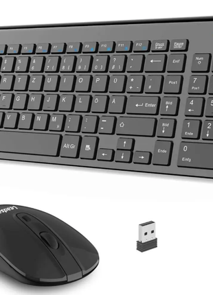 Комплект клавиатуры и мыши с немецкой раскладкой QWERTZ LeadsaiL