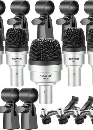 Комплект проводных динамических барабанных микрофонов Neewer